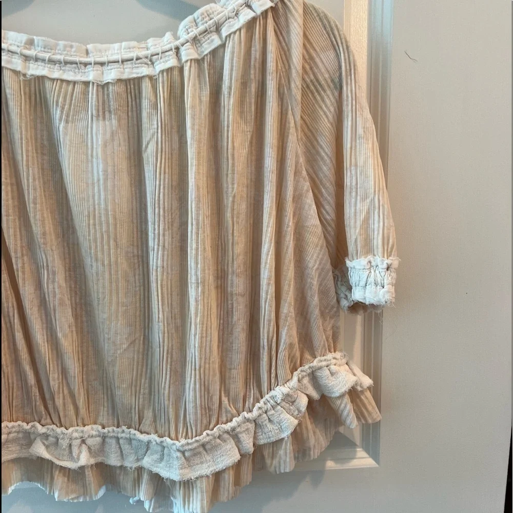 FREE PEOPLE PERFECT DAY NEUTRAL COMBO BOHO TOP